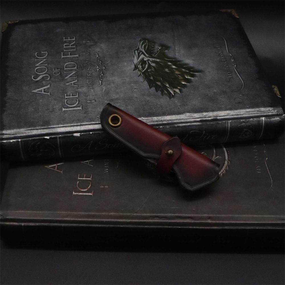 Damascus Steel Nepal Knife With Leather Case