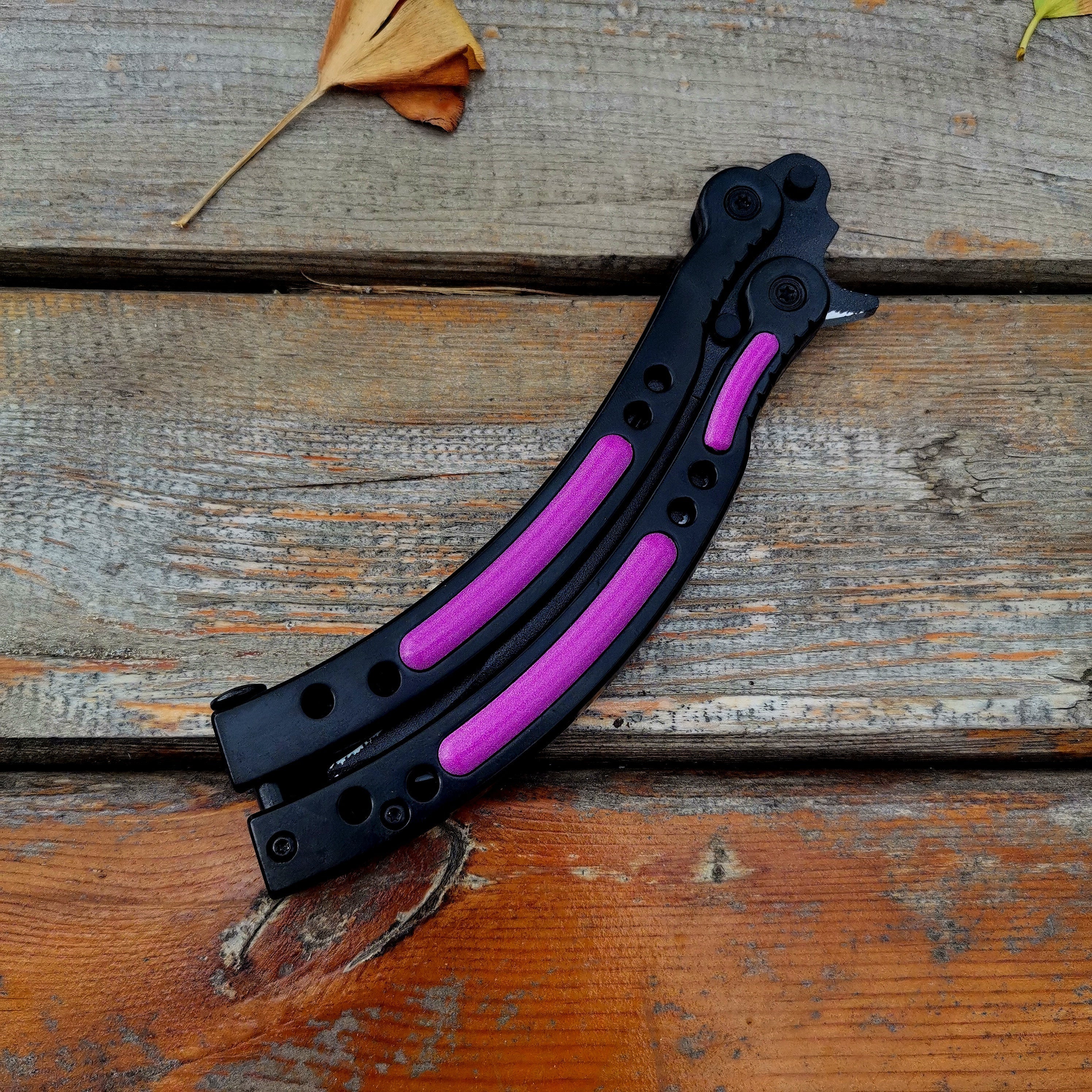 Global Offensive Game Butterfly Knife Blunt Blade Trainer Replica
