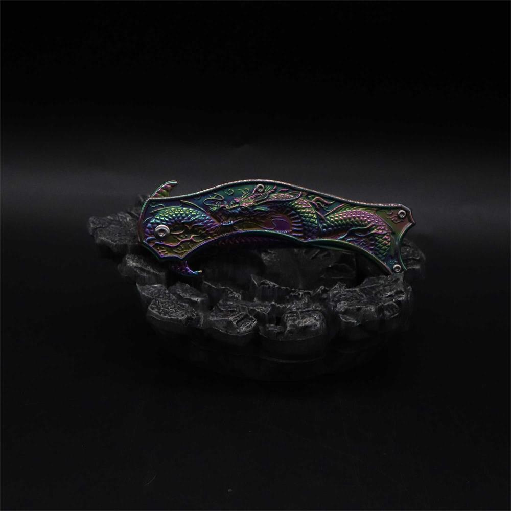 Chinese Dragon Totem Folding Knife