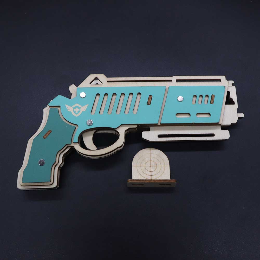 Hunting Eagle 3D Wooden Rubber Band Gun Model Kit