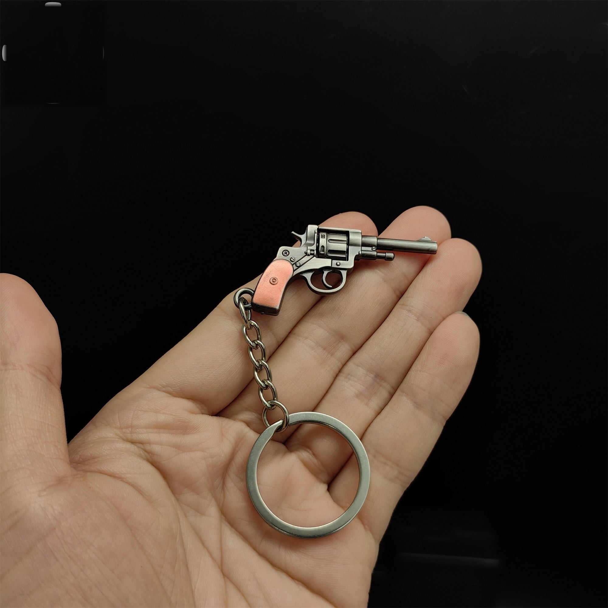 Mini 1895 Revolver Pistol Metal Keychain
