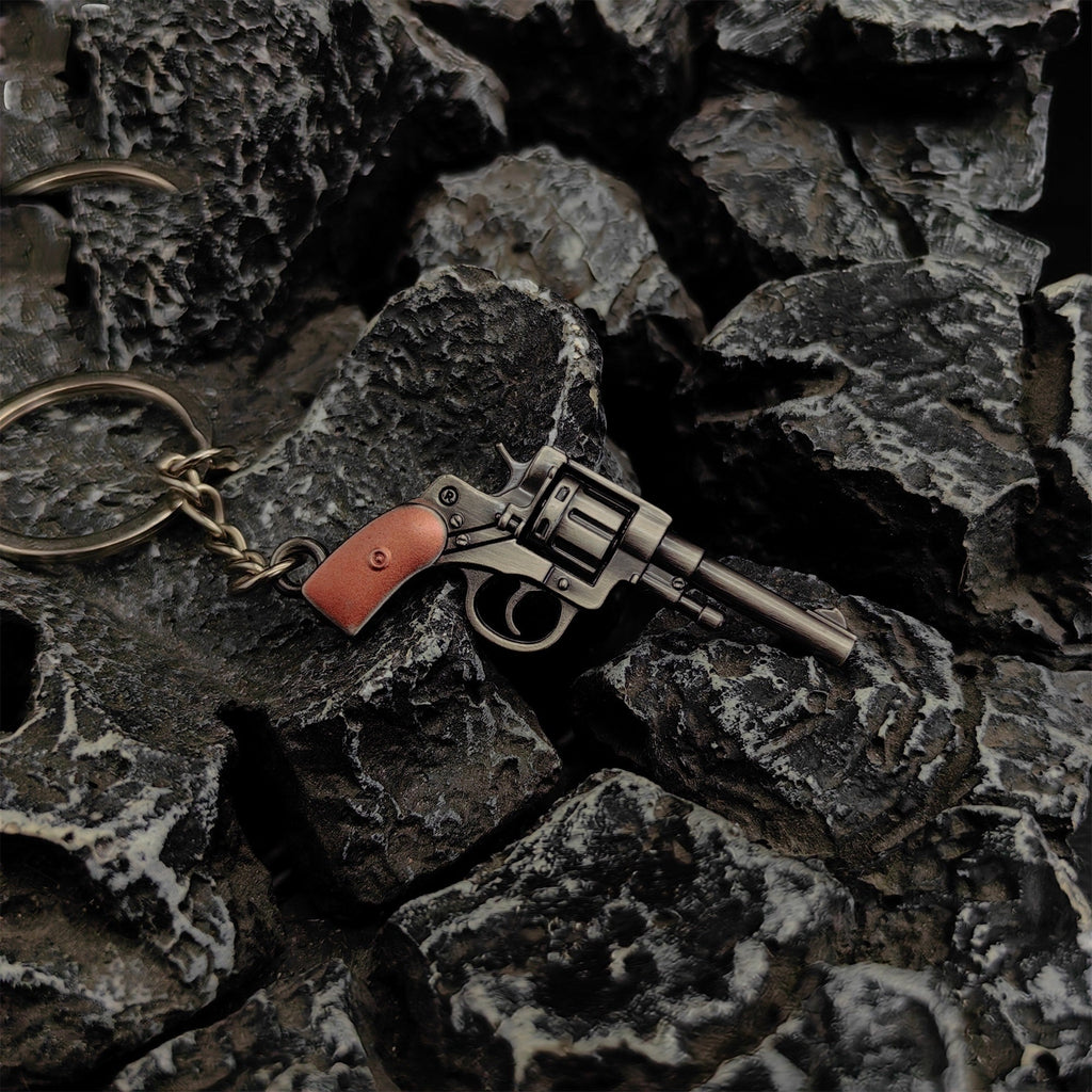 Mini 1895 Revolver Pistol Metal Keychain