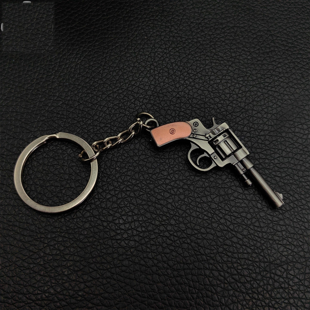 Mini 1895 Revolver Pistol Metal Keychain