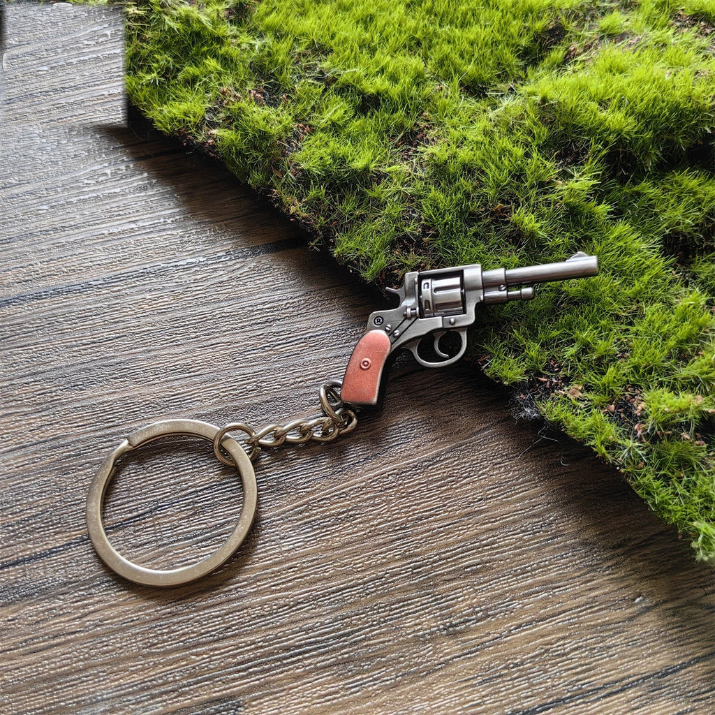 Mini 1895 Revolver Pistol Metal Keychain