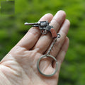 Mini 1895 Revolver Pistol Metal Keychain