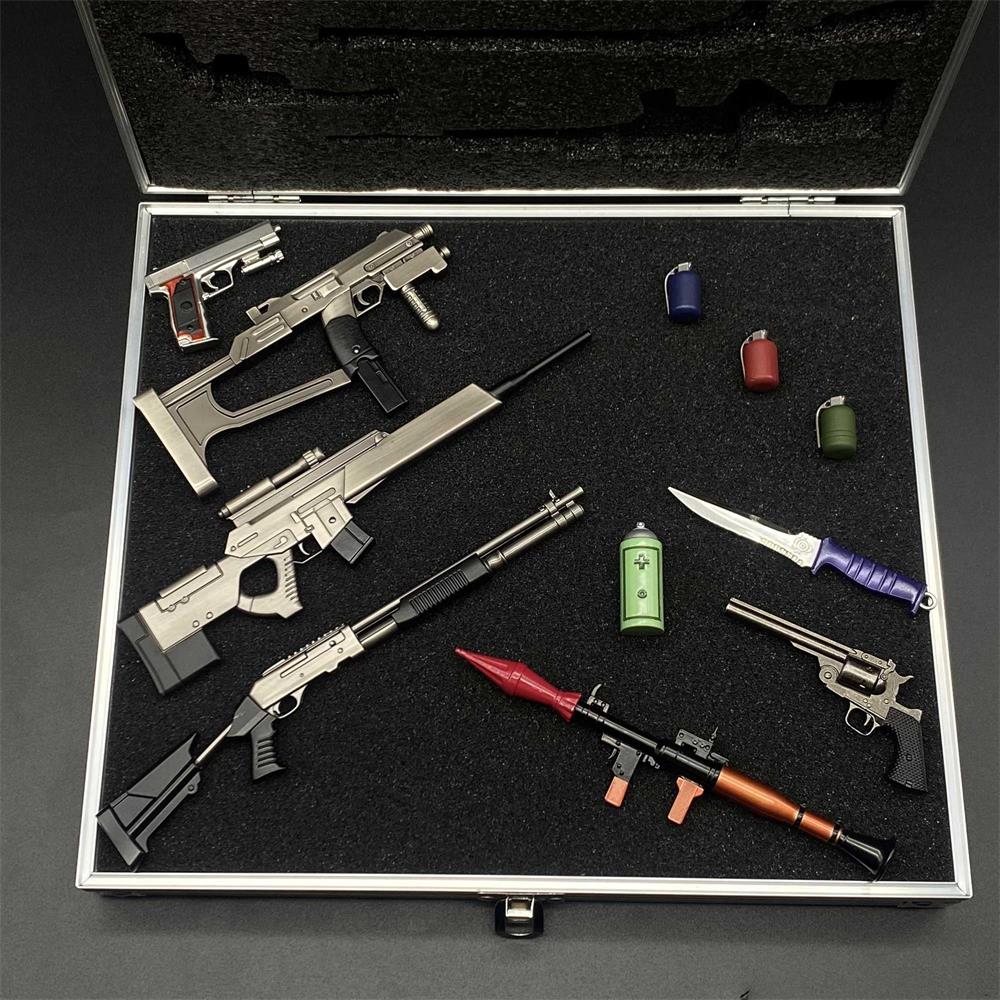 Re4 Weapon Case Leon S Kennedy Metal Mini Weapon Suitcase 11 in 1