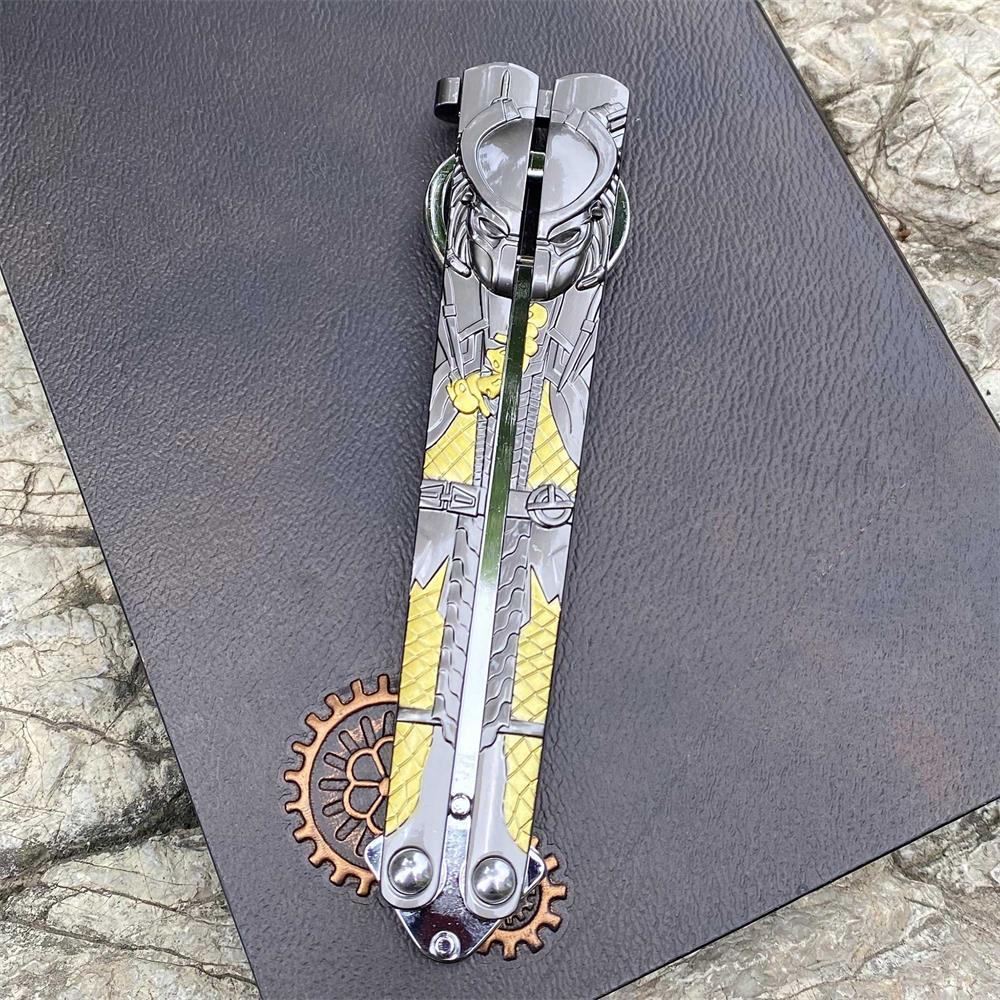 Metal Predator & Alien Balisong Bottle Opener