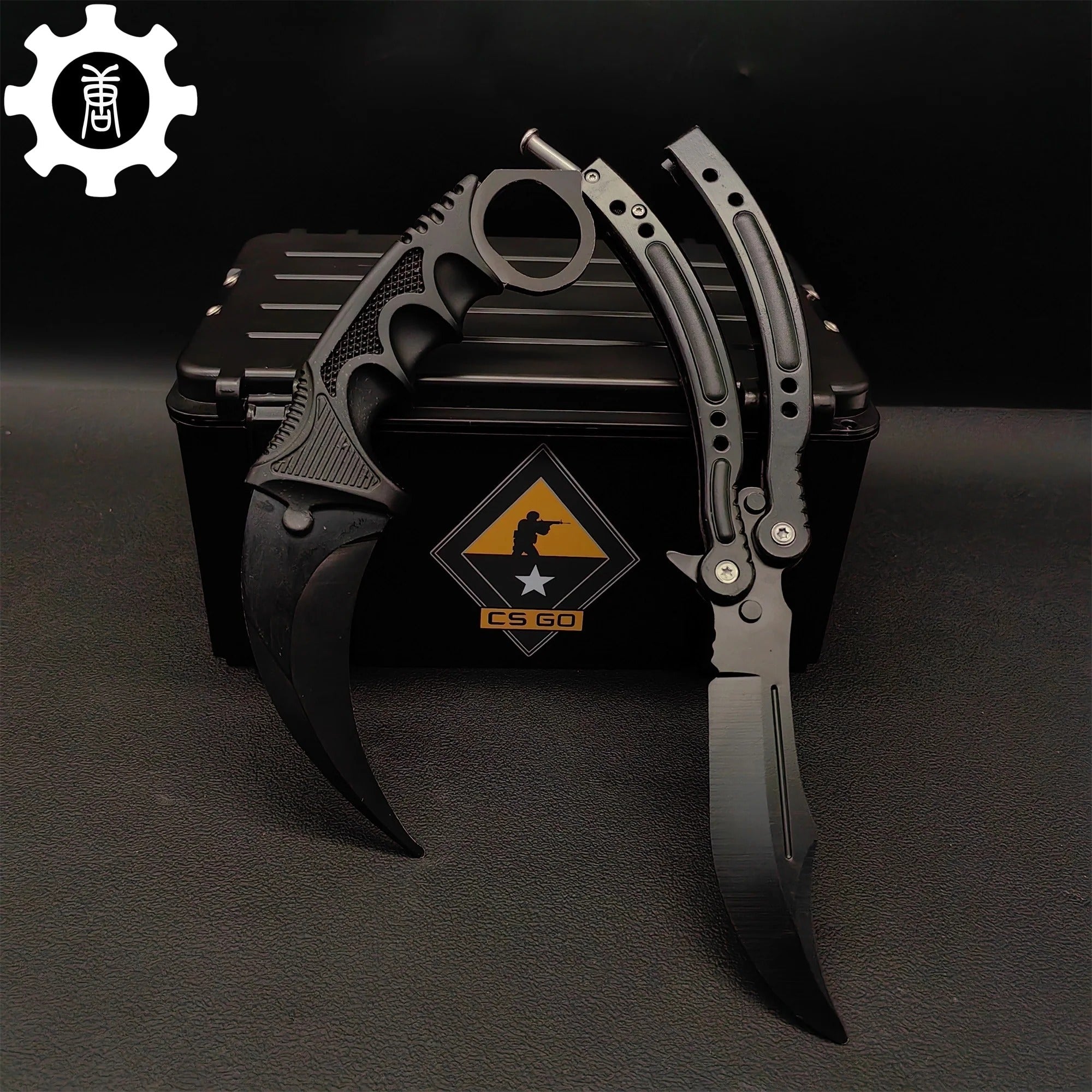 Black Gamma Weapon Case Blunt Blade Karambit & Balisong Gift Box