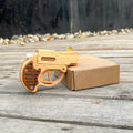 Mini Revolver Assembled Solid Wood Rubber Band Gun