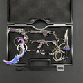 Metal Game Weapon Gun Dagger Keychain With Gift Box