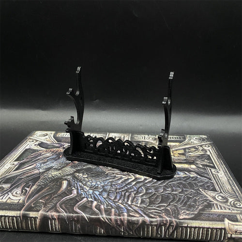 2-Layer Wooden Small Swords Weapon Display Holder