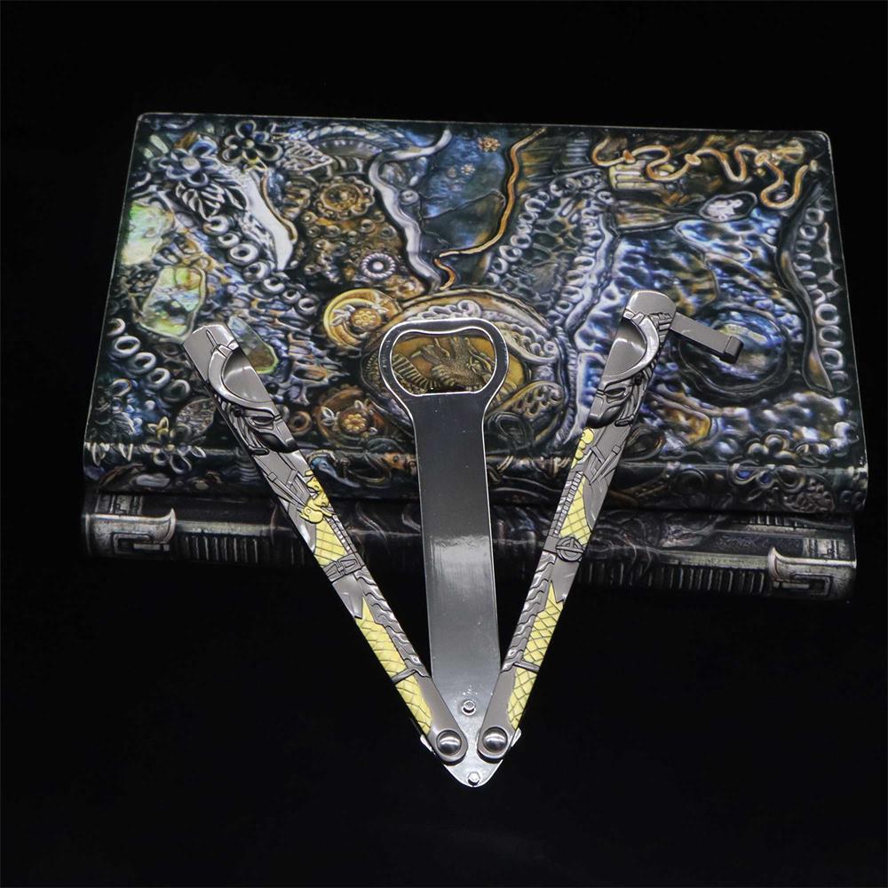 Metal Predator & Alien Balisong Bottle Opener