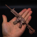 Steampunk HK416 Miniature Metal Gun 21CM/8.3"