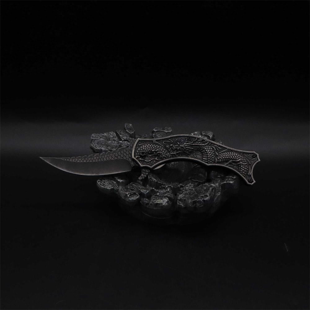 Chinese Dragon Totem Folding Knife