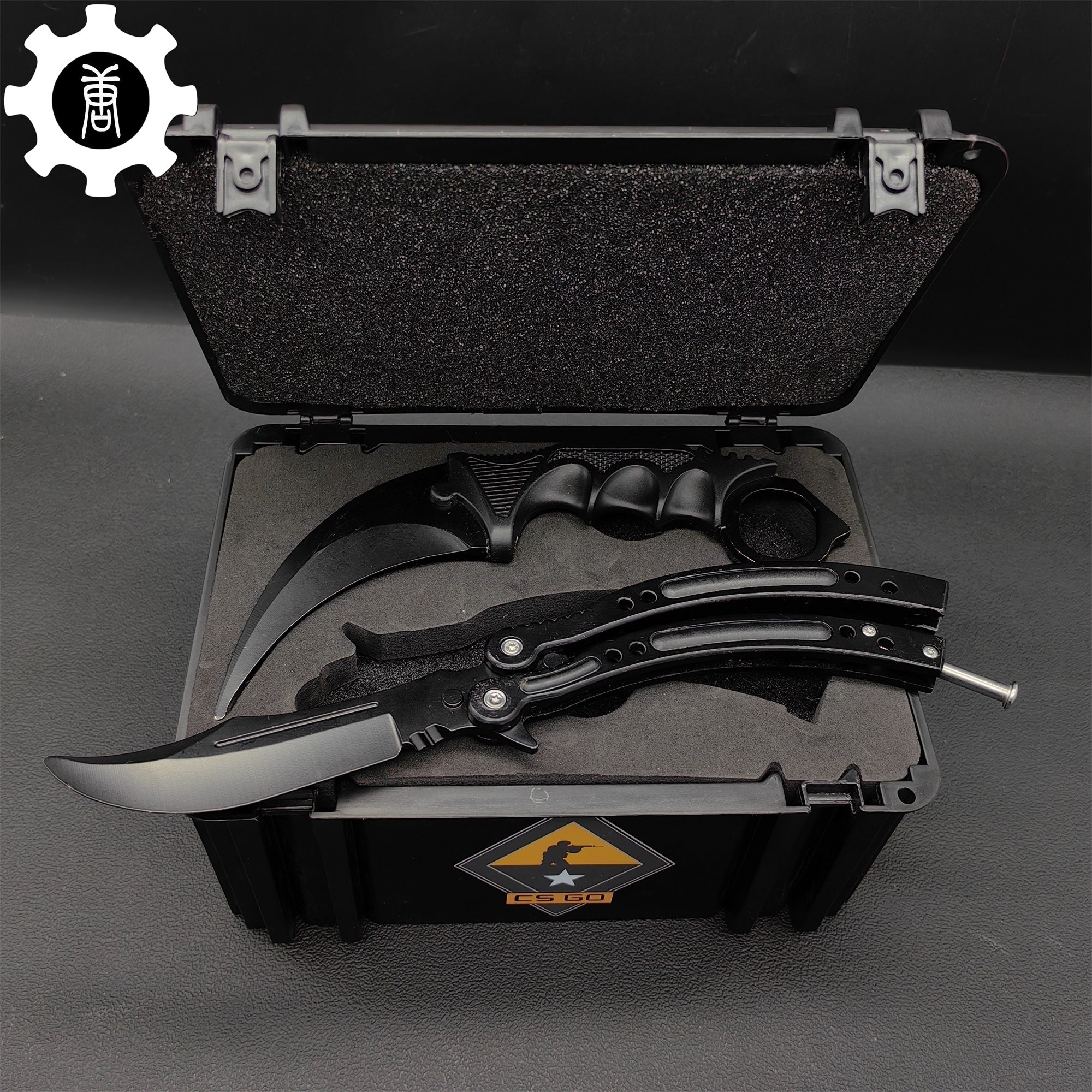 Black Gamma Weapon Case Blunt Blade Karambit & Balisong Gift Box