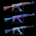3 AK47 & Stands