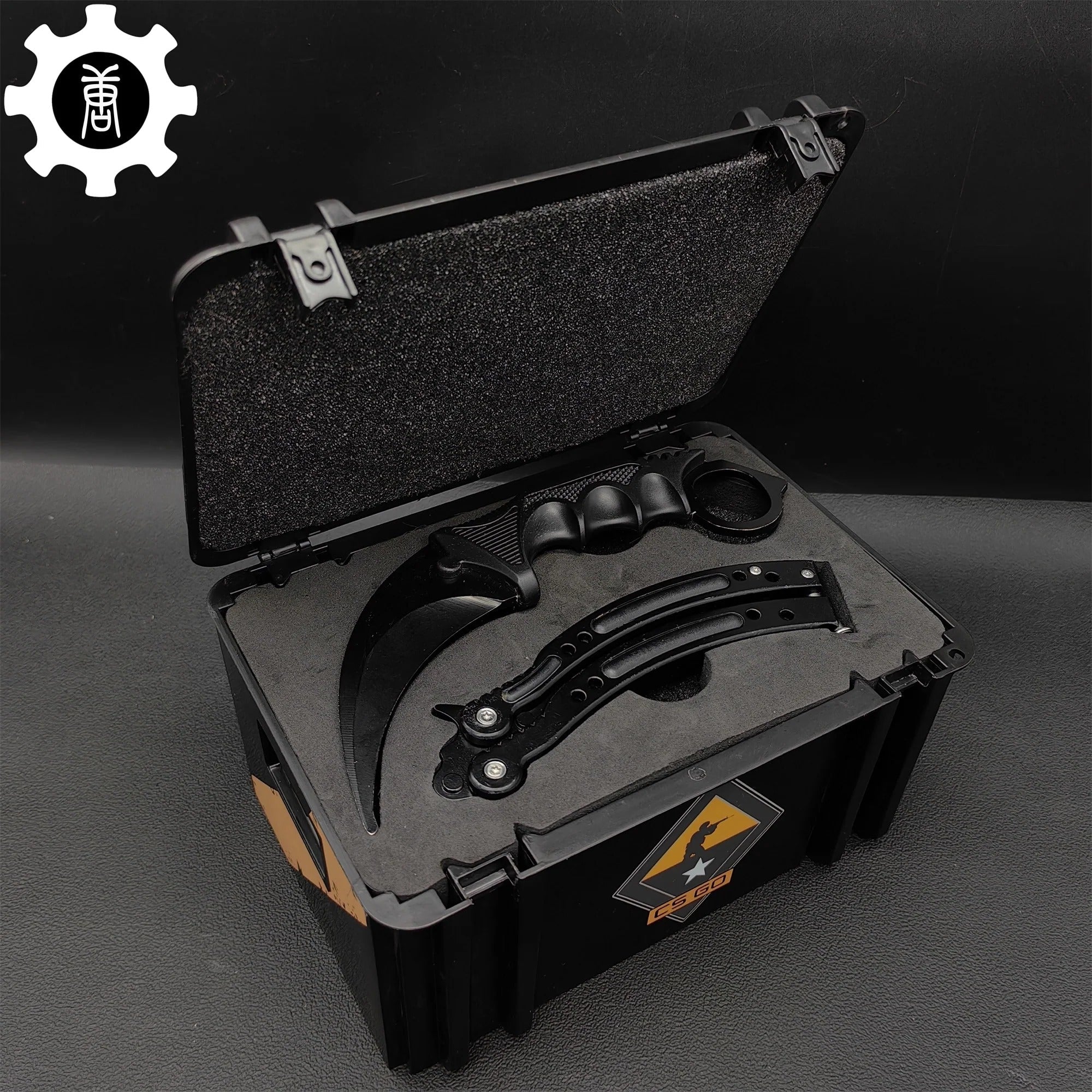 Black Gamma Weapon Case Blunt Blade Karambit & Balisong Gift Box