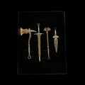 1/6 Scale Skyrim Dragon Bone Weapon Metal Miniatures