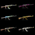 New Hot Skin AK47 Jaguar Neon Revolution Ice Coaled B the Monster Gold Arabesque Crane Flight Miniature