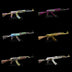 6 AK47 & Stands