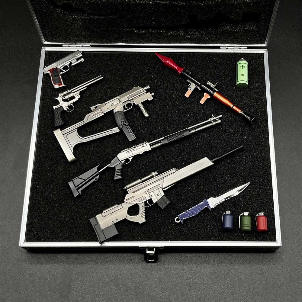 Re4 Weapon Case Leon S Kennedy Metal Mini Weapon Suitcase 11 in 1