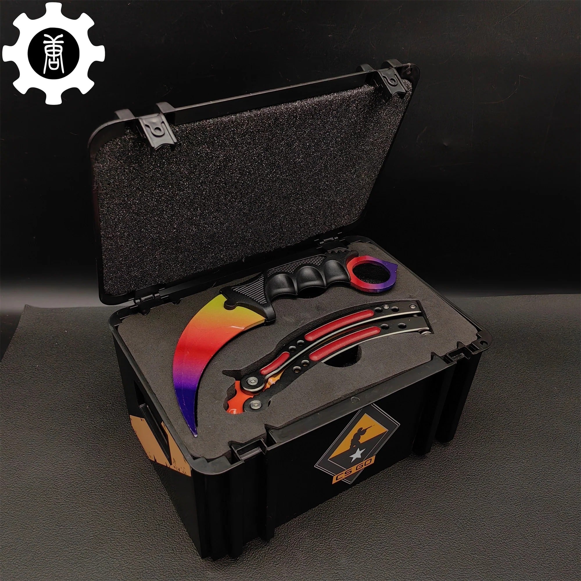 Black Gamma Weapon Case Blunt Blade Karambit & Balisong Gift Box