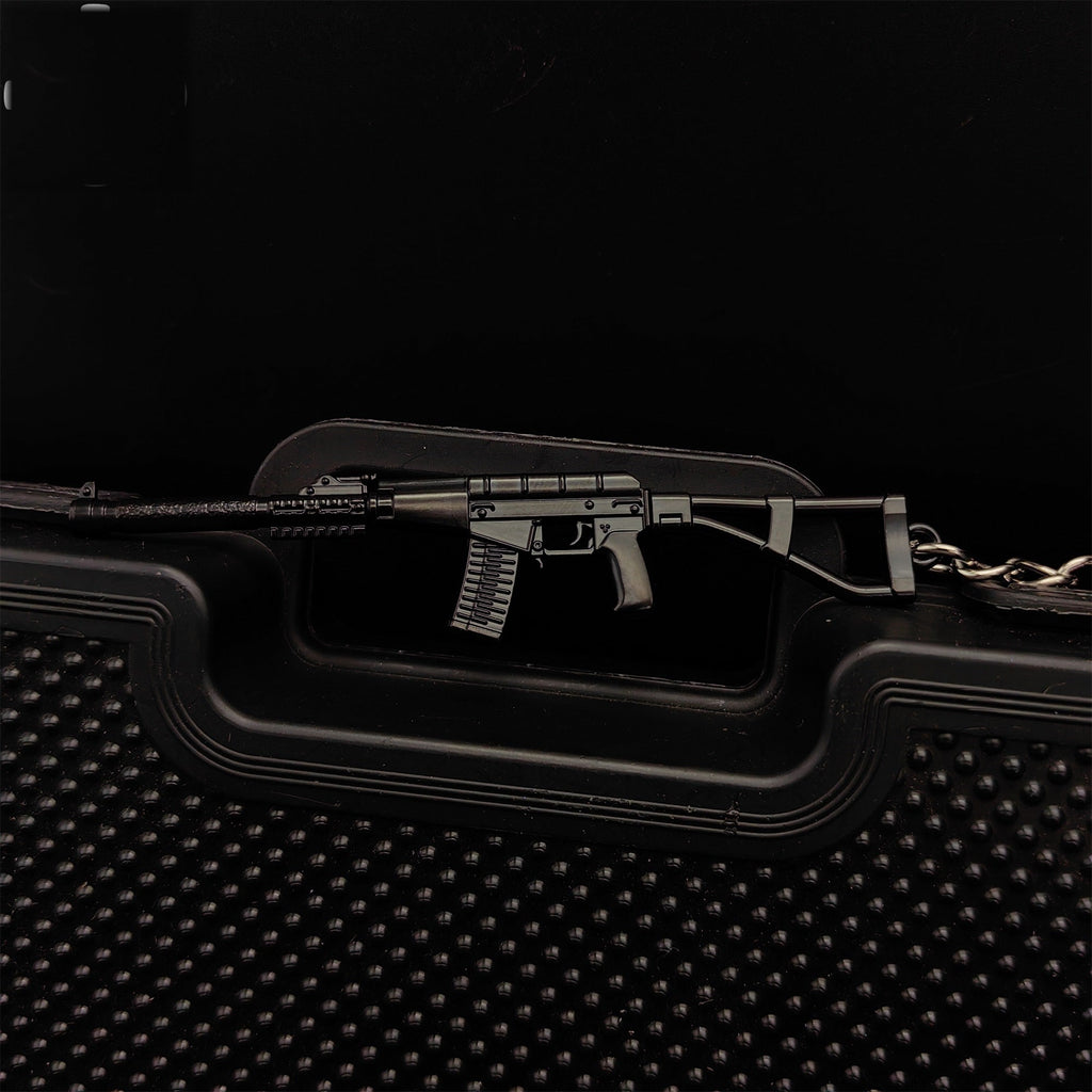 Mini AC-VAL Assault Rifle Model Metal Keychain