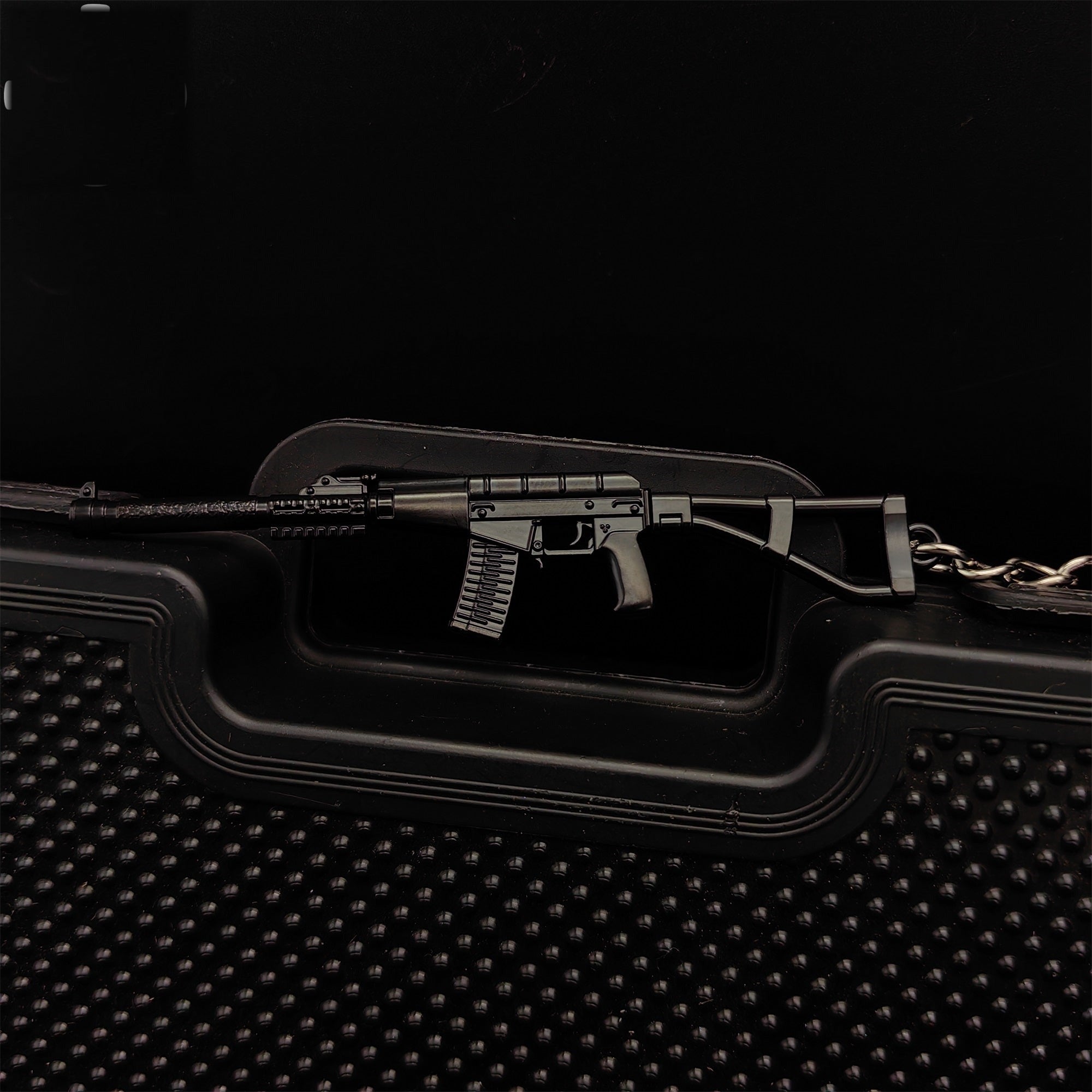 Mini AC-VAL Assault Rifle Model Metal Keychain