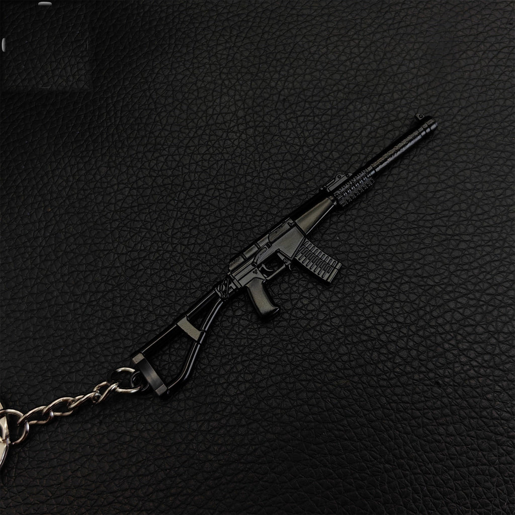 Mini AC-VAL Assault Rifle Model Metal Keychain