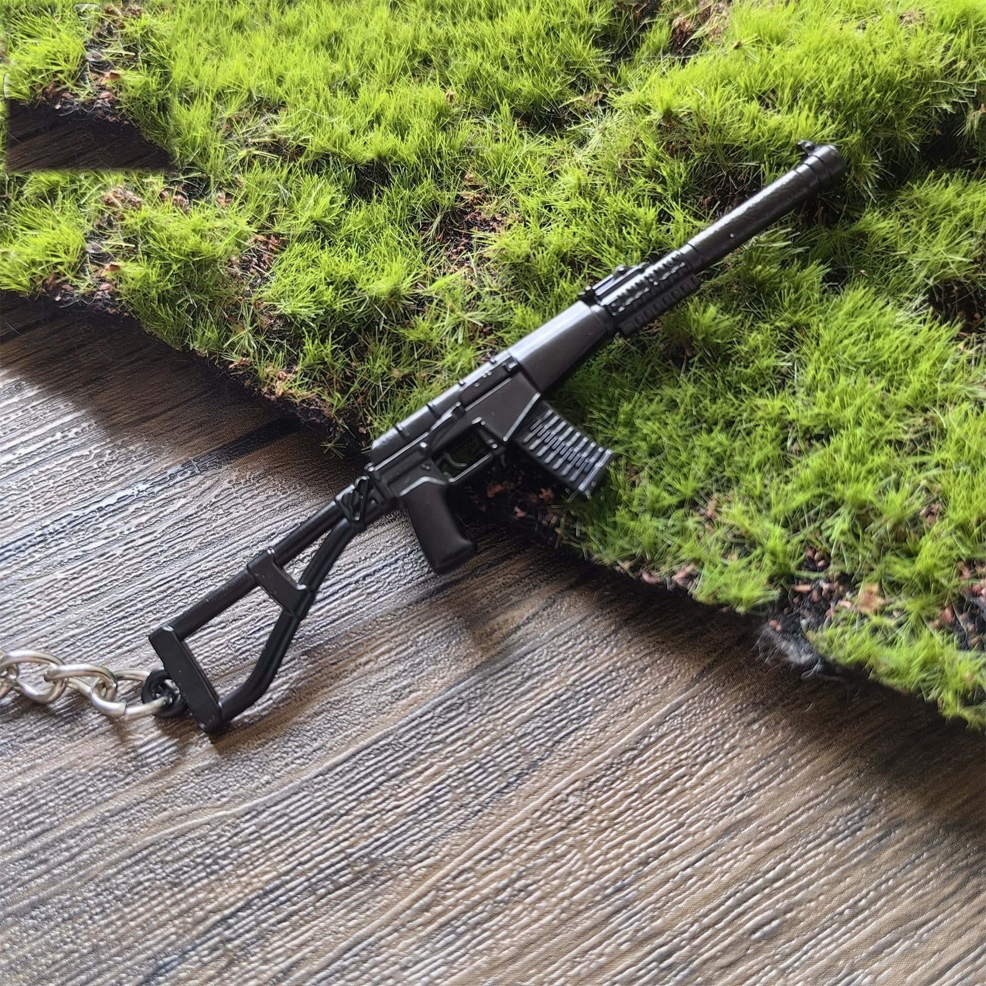 Mini AC-VAL Assault Rifle Model Metal Keychain