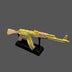 AK47 & Metal Stand