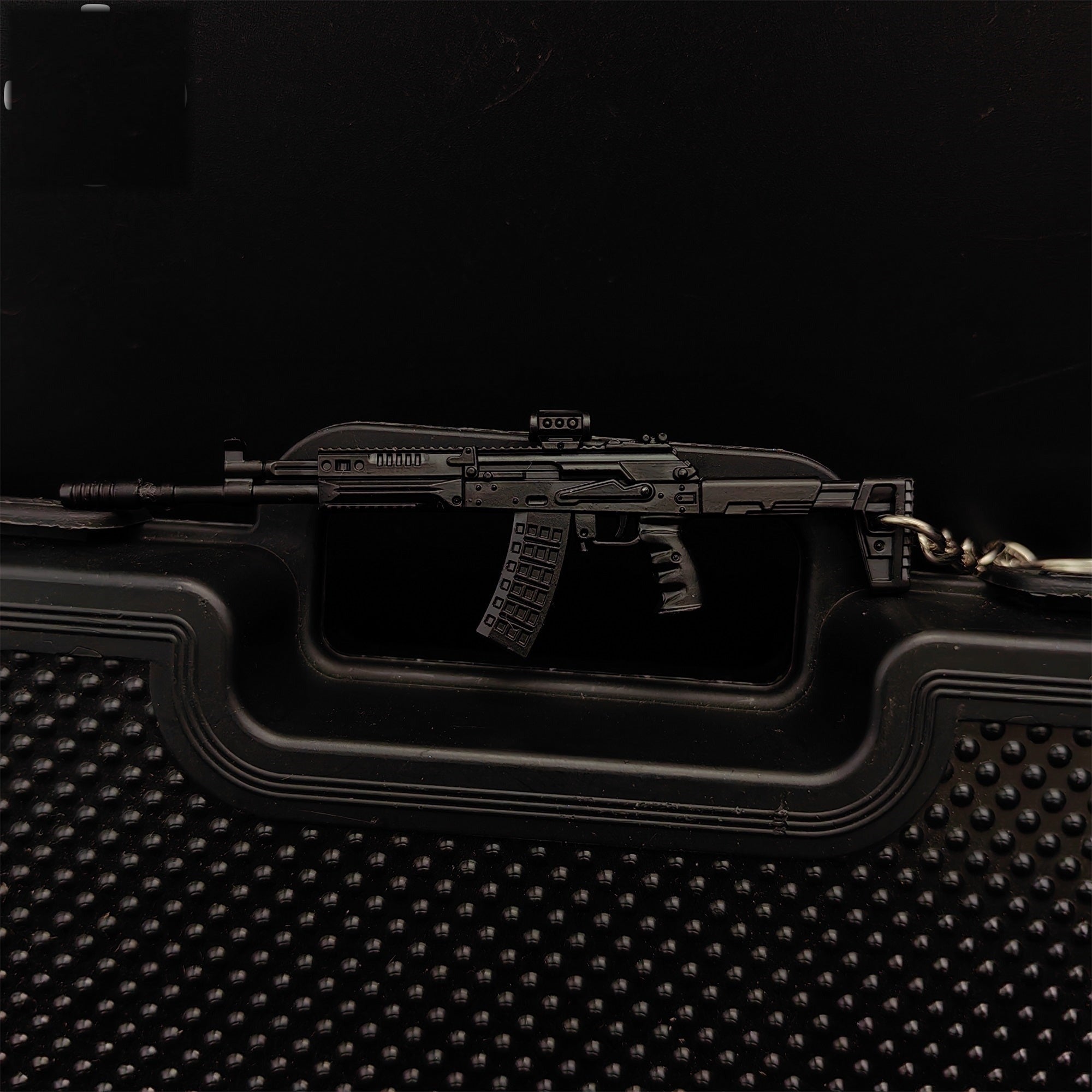 Metal AK308 Mini Game Gun Model Keychain
