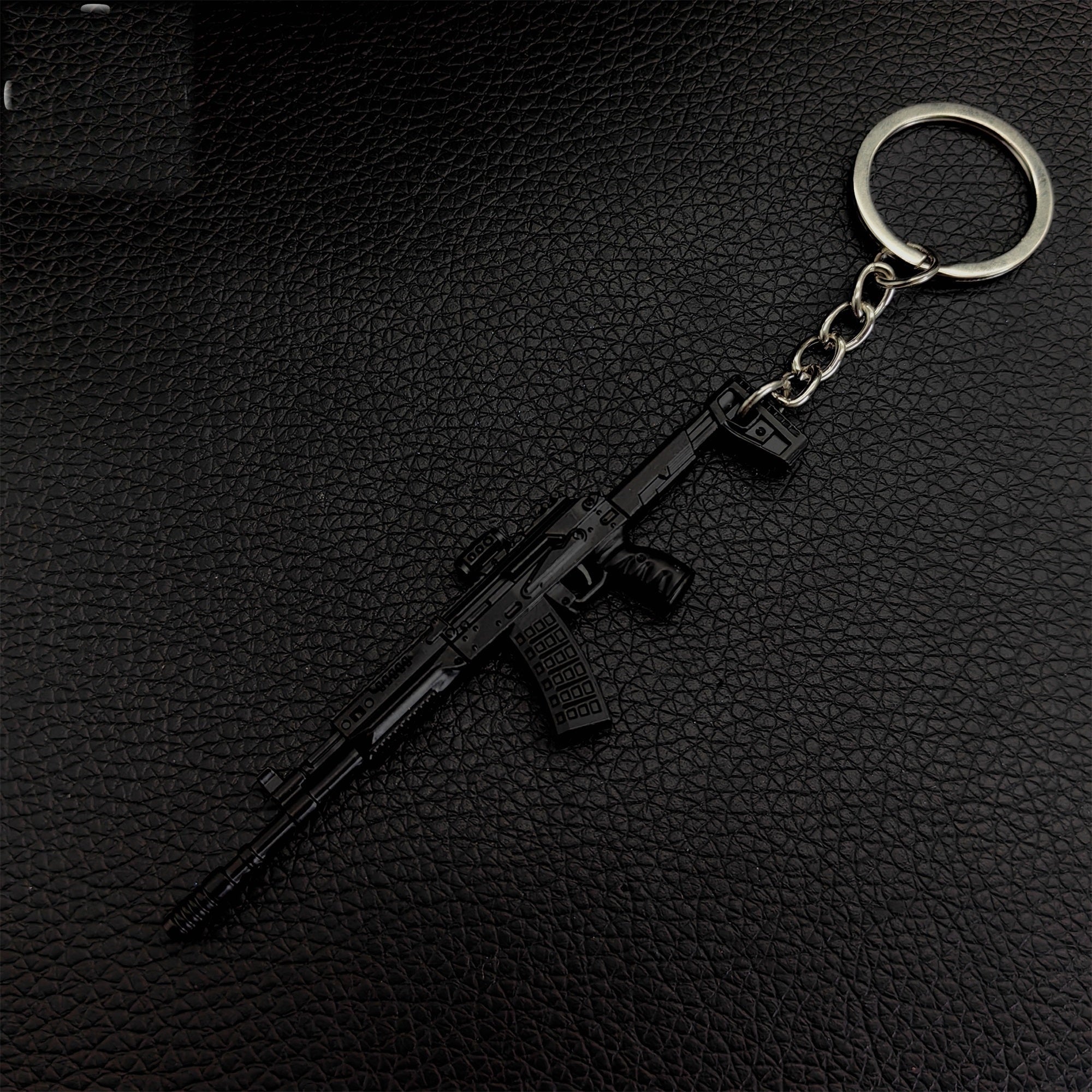 Metal AK308 Mini Game Gun Model Keychain