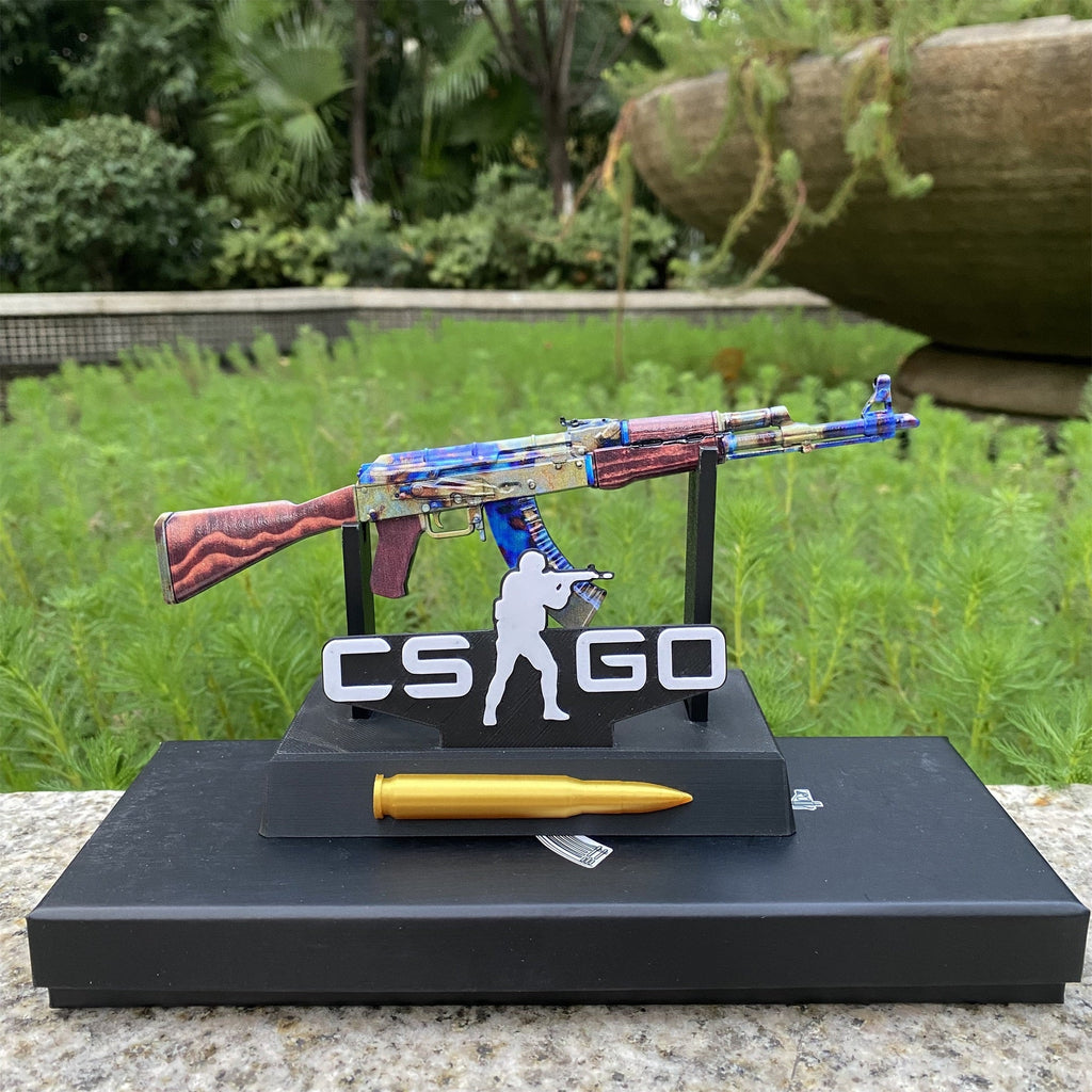 Mini Réplique Métal AK-47 Case Hardened (CS:GO)