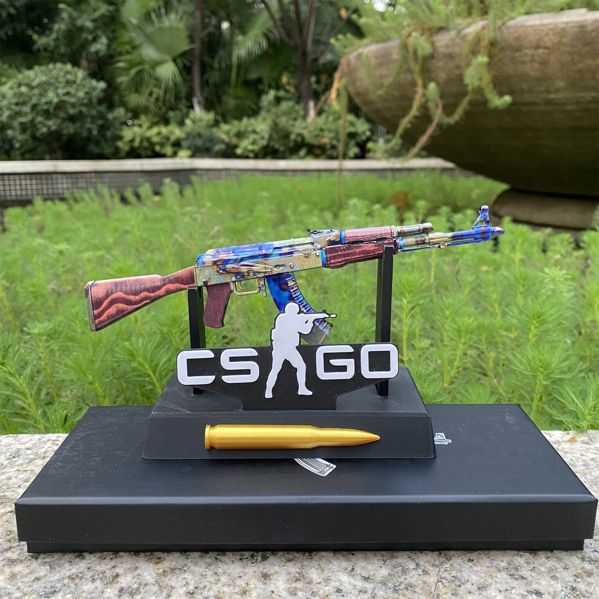 Mini Réplique Métal AK-47 Case Hardened (CS:GO)
