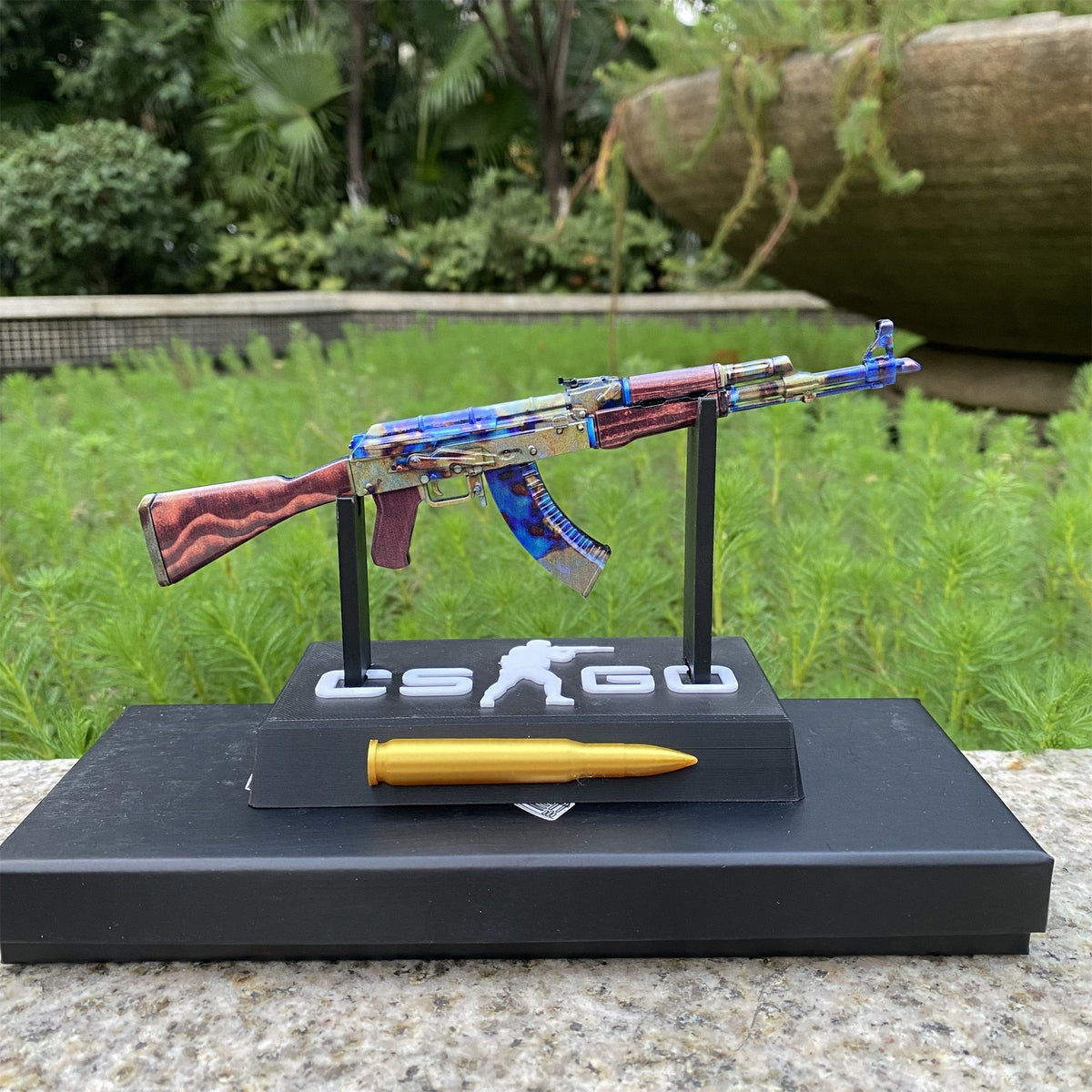 Mini Réplique Métal AK-47 Case Hardened (CS:GO)