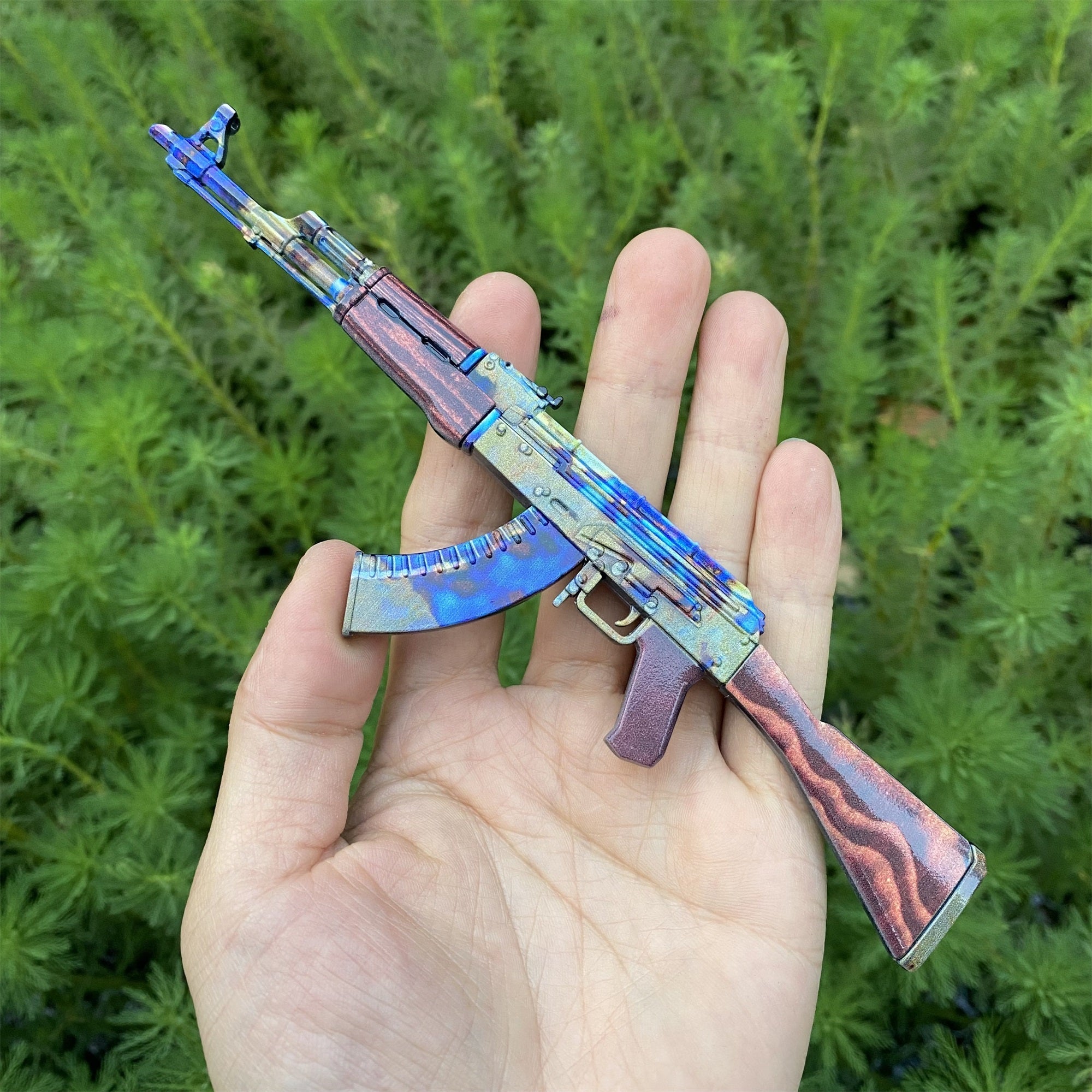 New CSGO AK47 Case Hardened Metal Miniature Tiny Gun