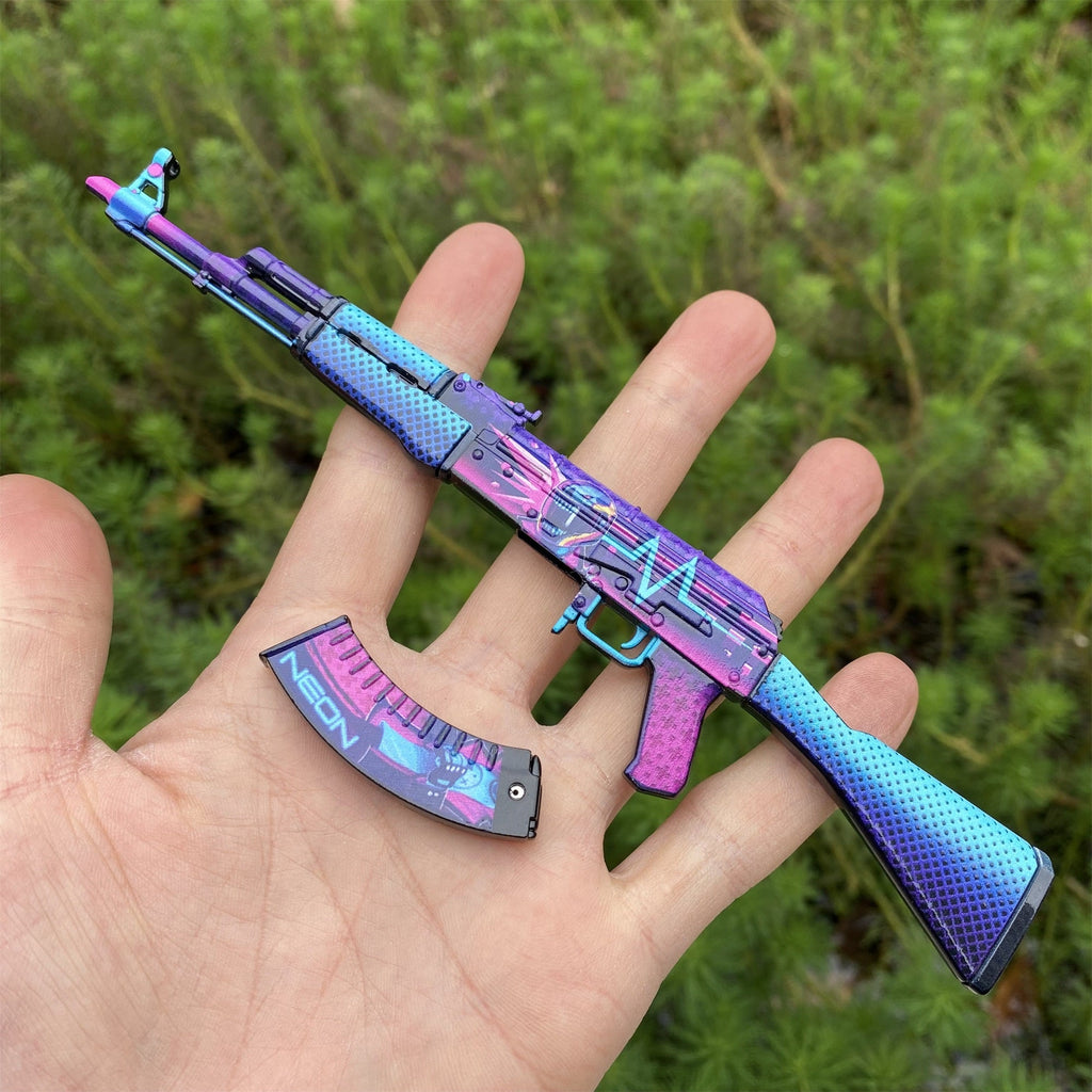 AK47 Neon Rider Metal Miniature Gun
