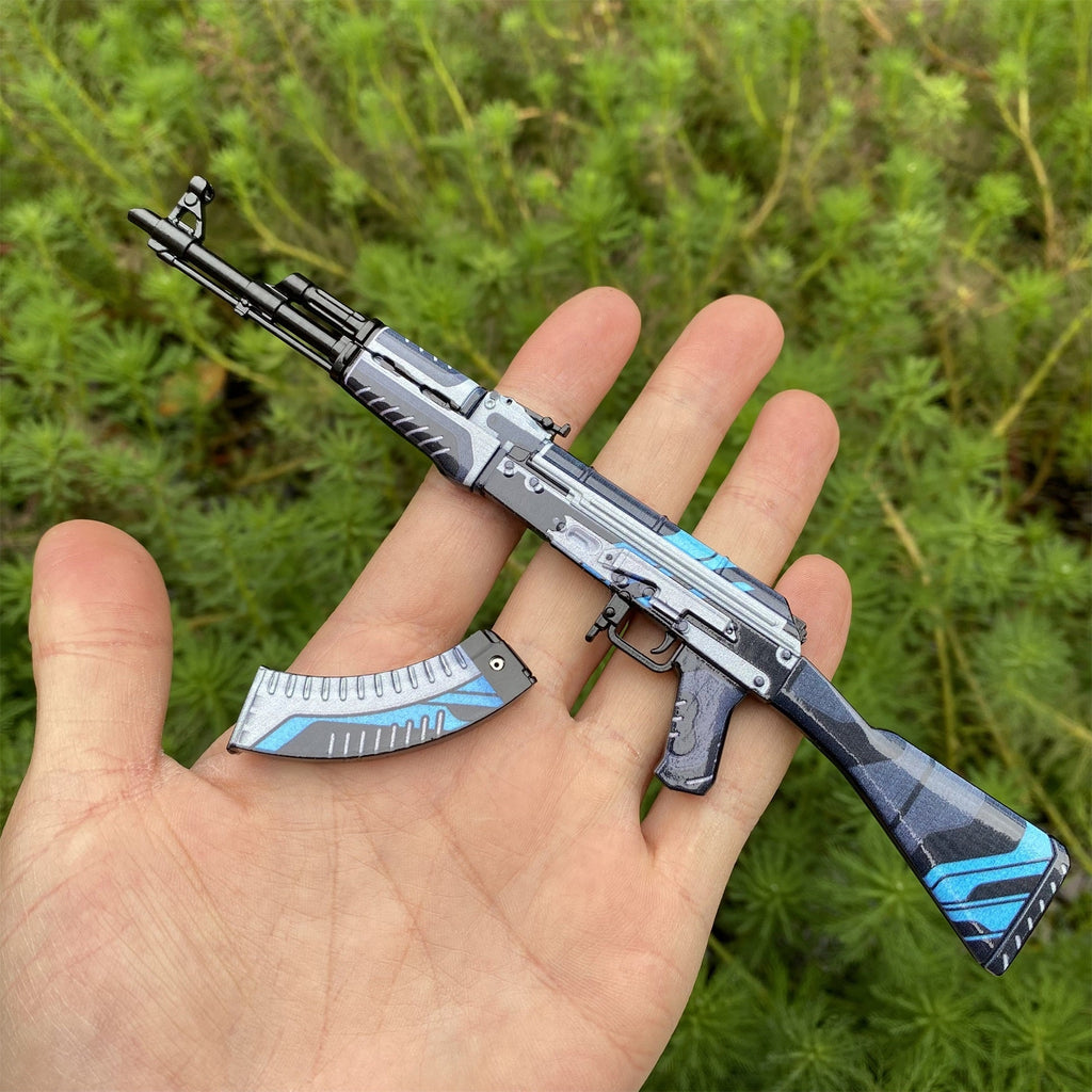 Hot Game Tiny AK-47 Vulcan Skin Metal Gun