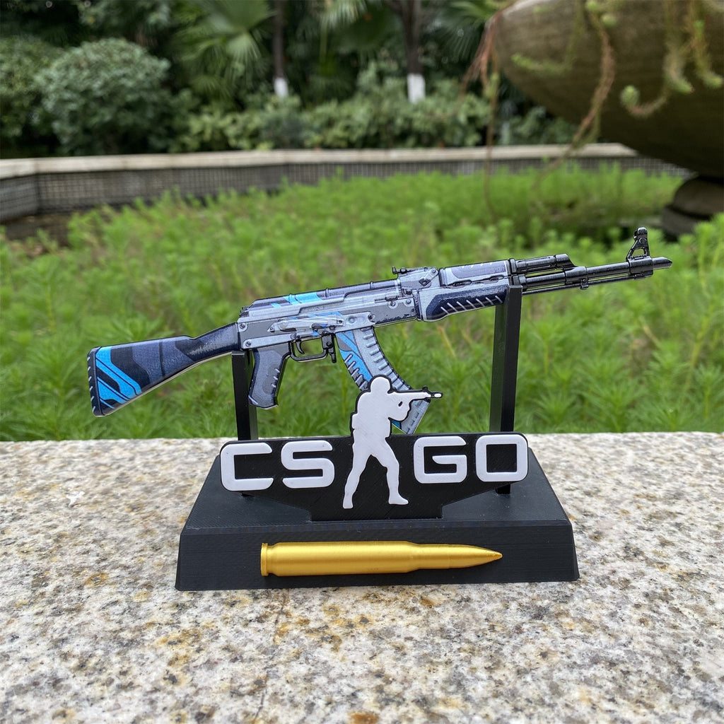 Hot Game Tiny AK-47 Vulcan Skin Metal Gun