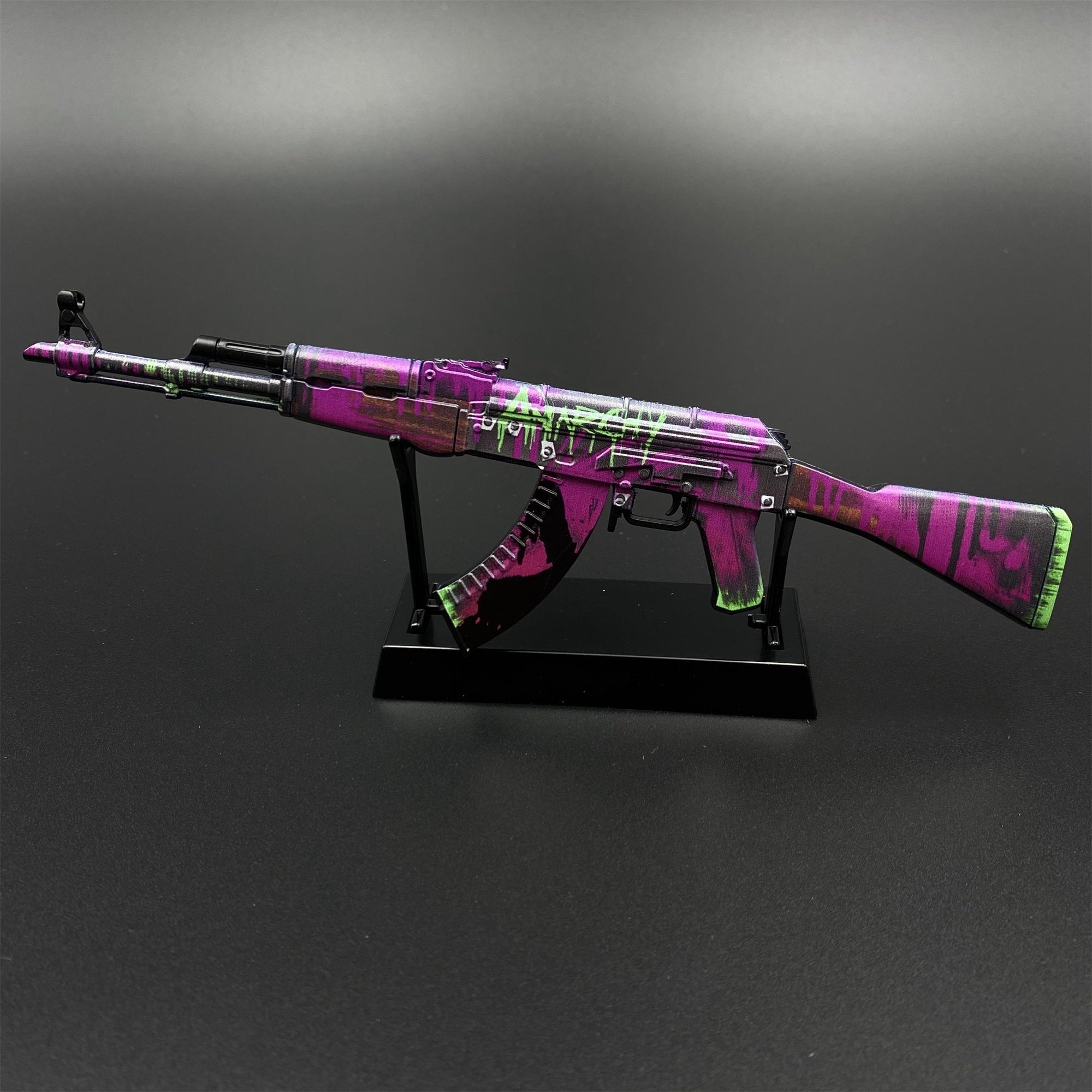 CSGO AK47 Hot Skin Neon Revolution Tiny Metal Gun Replica For Collection