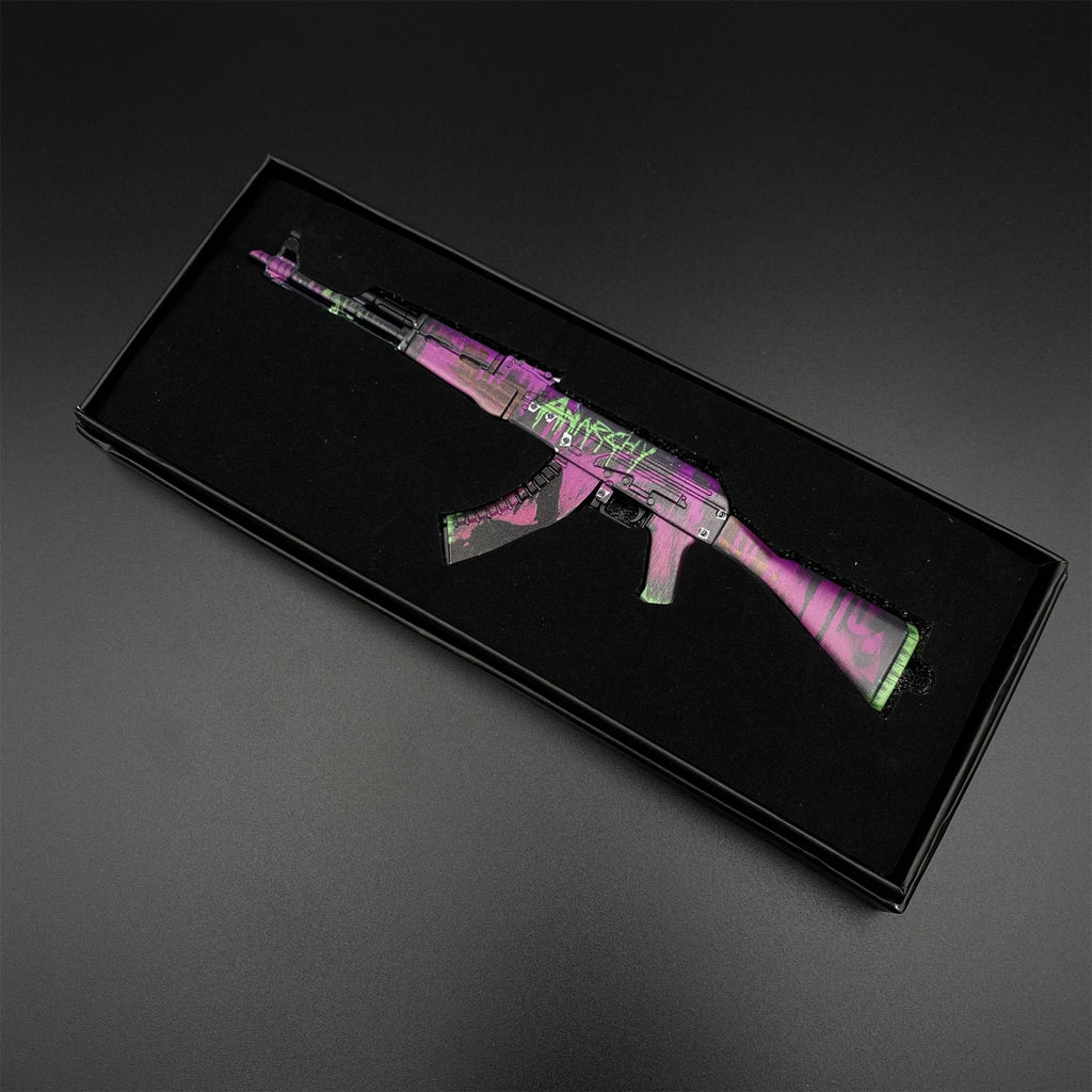 CSGO AK47 Hot Skin Neon Revolution Tiny Metal Gun Replica For Collection
