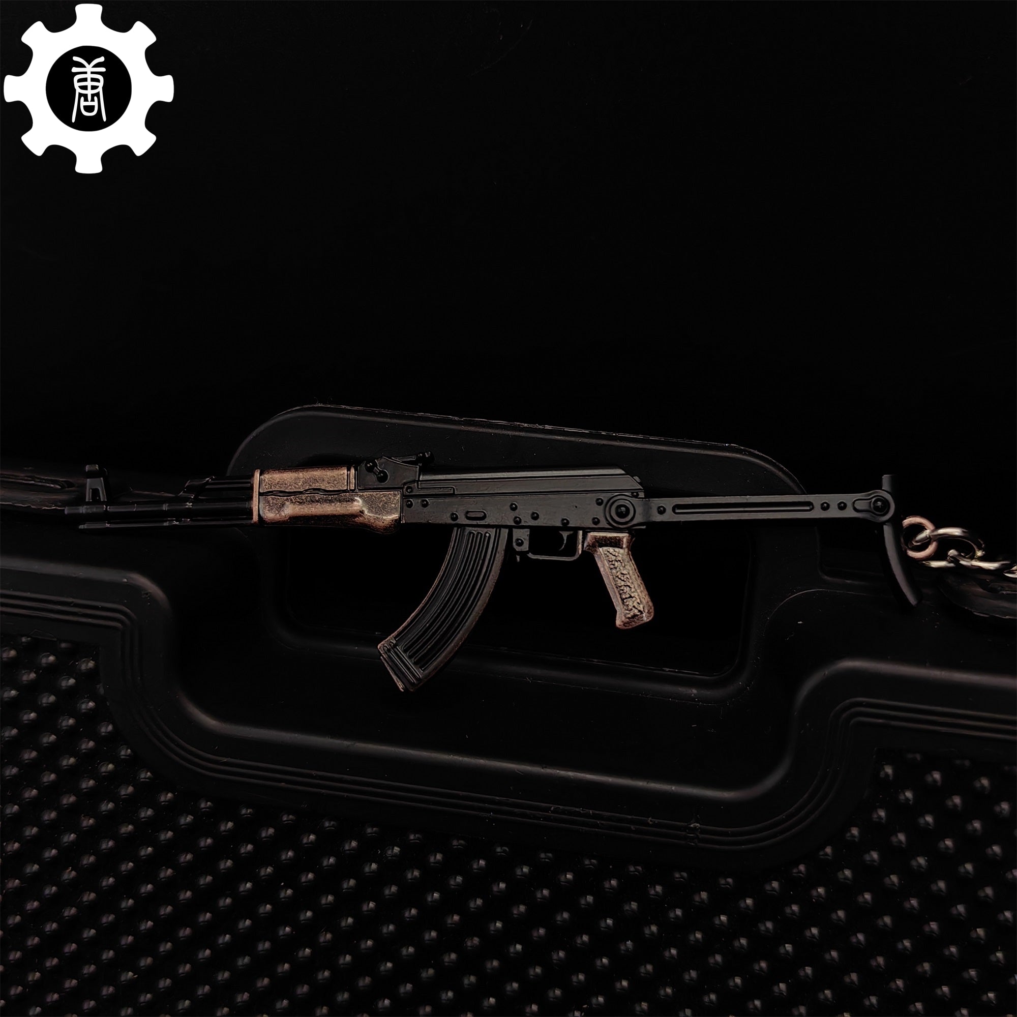 21 in 1 World Famous Assault Rifle Gun Keychain Metal Pendant For Military Hobby
