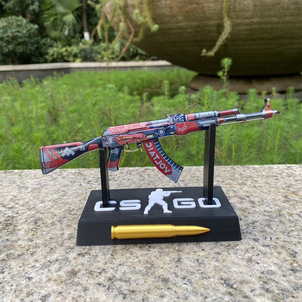 New CSGO Bloodsport AK47 Metal Miniature Tiny Gun