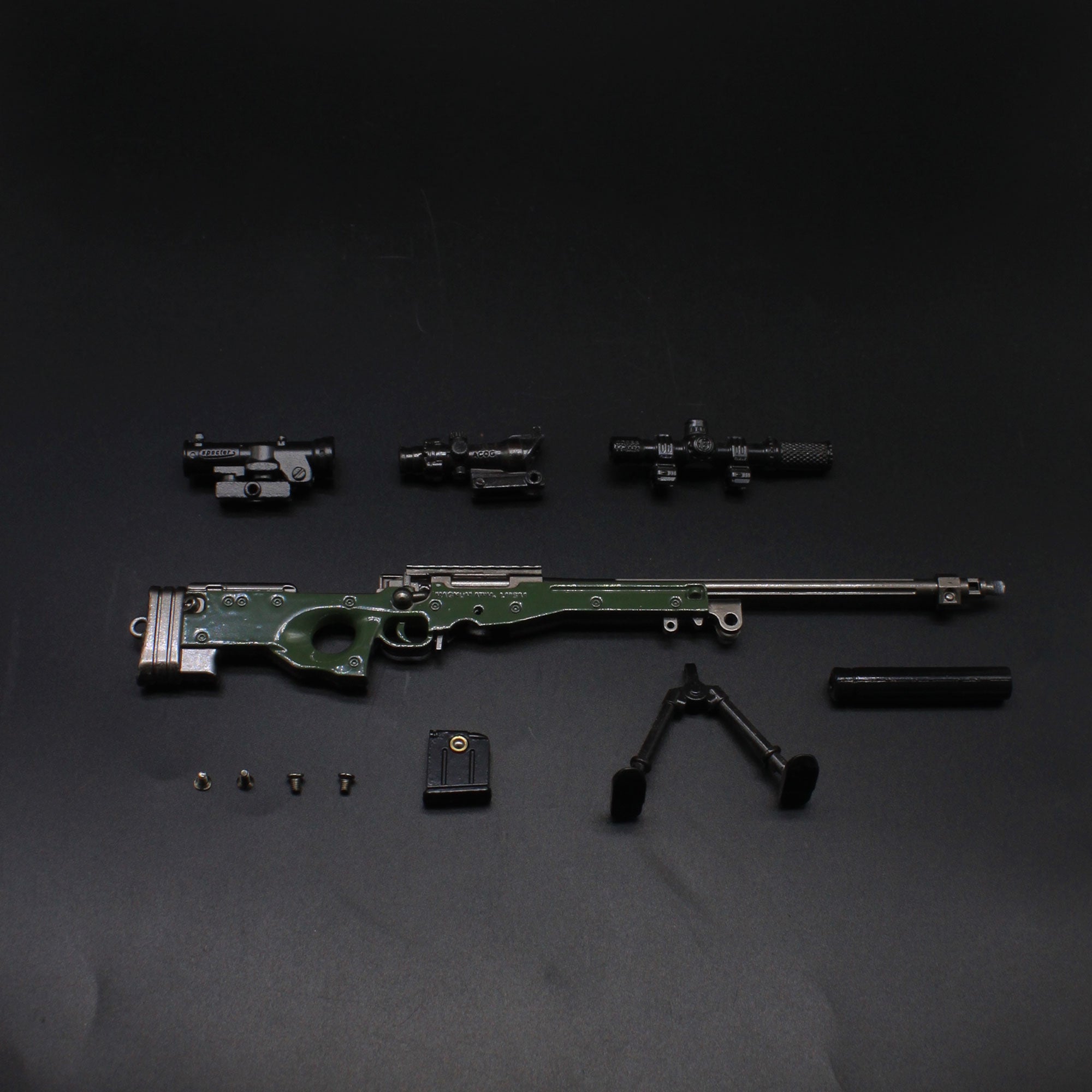 AWM Metal Miniature AWP Sniper Rifle Replica Gun 24.5CM/9.6"