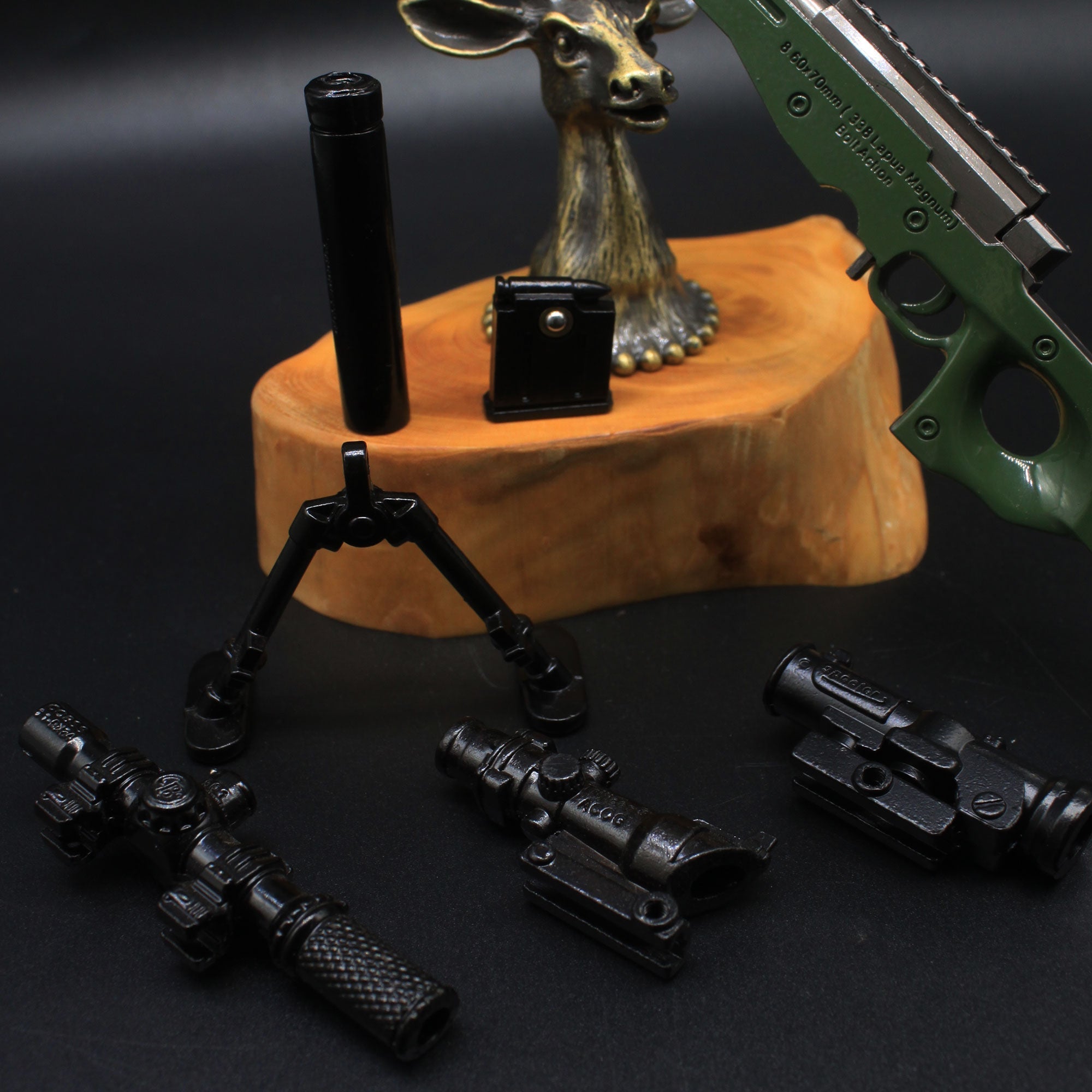 AWM Metal Miniature AWP Sniper Rifle Replica Gun 24.5CM/9.6"