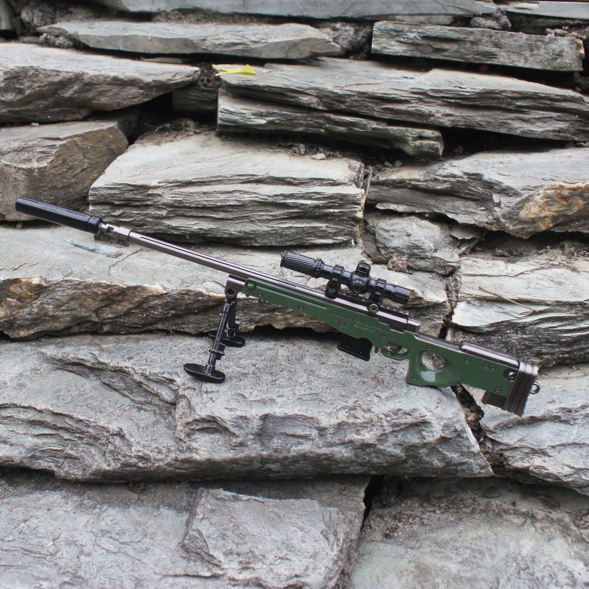 AWM Metal Miniature AWP Sniper Rifle Replica Gun 24.5CM/9.6"