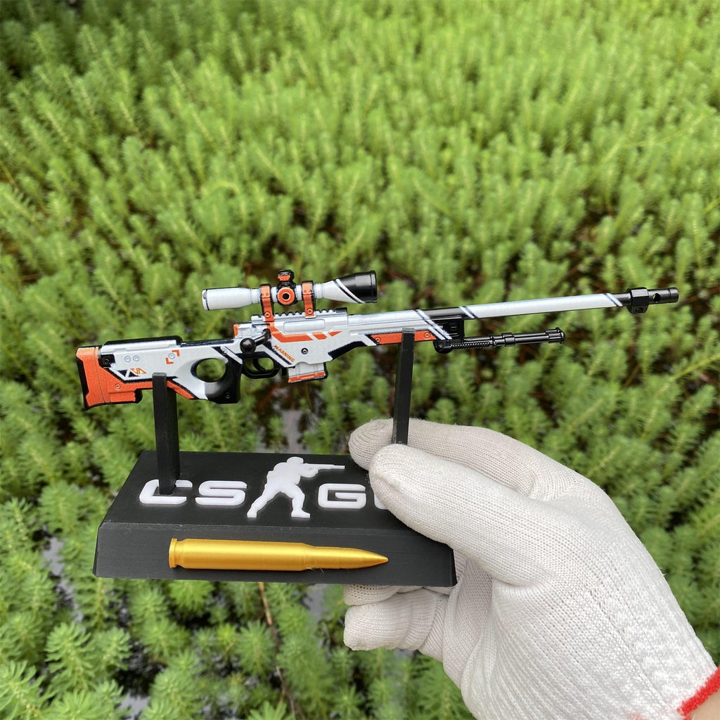 Metal Tiny CSGO Hot Skin AWP Asiimov Miniature For Collection