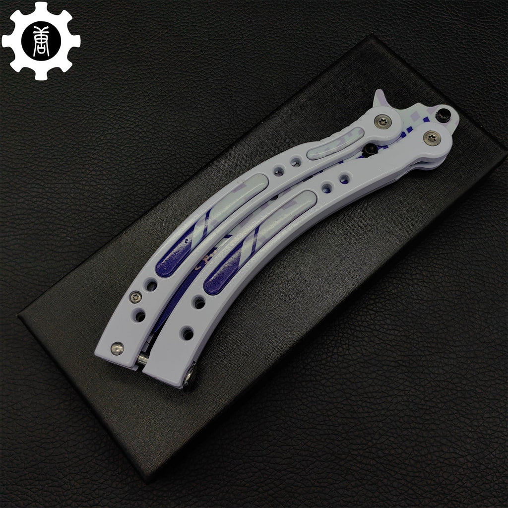 Akihabara Accept Balisong Metal Butterfly Knife Game Prop 