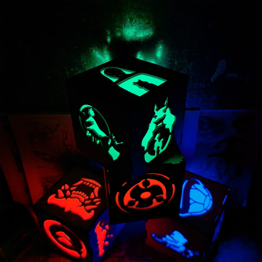 Anime-Inspired Wooden Lamp Desk Decor